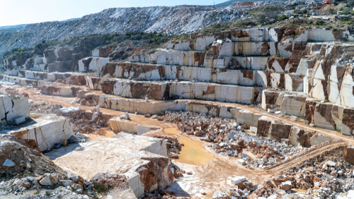 Těžba mramoru v Turecku